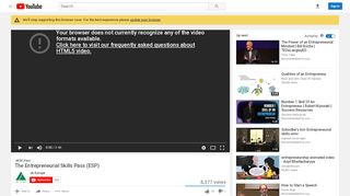 
                            10. The Entrepreneurial Skills Pass (ESP) - YouTube