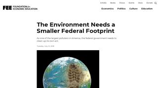 
                            11. The Environment Needs a Smaller Federal Footprint - Foundation for ...