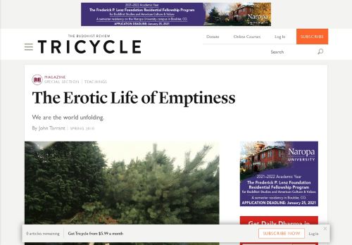 
                            11. The Erotic Life of Emptiness - Tricycle: The Buddhist Review