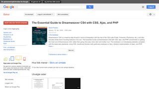 
                            6. The Essential Guide to Dreamweaver CS4 with CSS, Ajax, and PHP