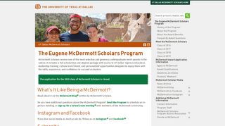 
                            9. The Eugene McDermott Scholars Program - The University ...