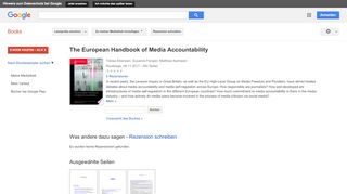 
                            9. The European Handbook of Media Accountability
