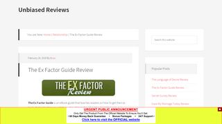 
                            13. The Ex Factor Guide Review: Does It REALLY Work?