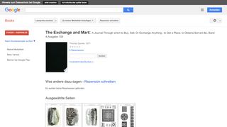 
                            10. The Exchange and Mart: A Journal Through which to Buy, Sell, Or ...
