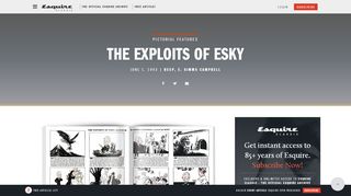 
                            13. The Exploits of Esky | Esquire | JUNE 1943 - Esquire Classic