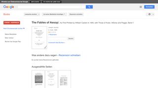 
                            8. The Fables of Aesop: As First Printed by William Caxton in 1484, ...