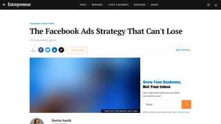 
                            6. The Facebook Ads Strategy That Can't Lose - Entrepreneur