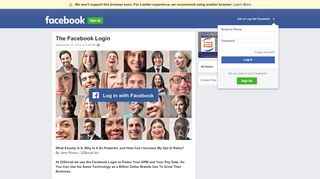 
                            1. The Facebook Login | Facebook