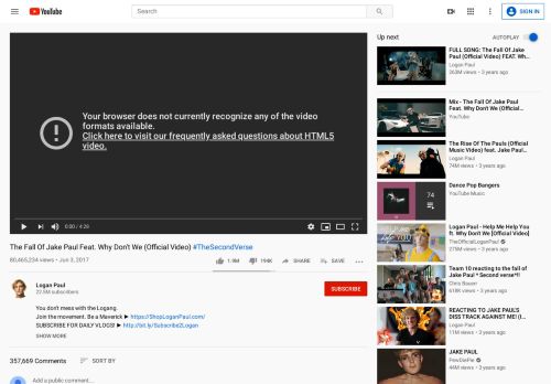 
                            13. The Fall Of Jake Paul Feat. Why Don't We (Official Video) - YouTube