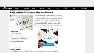 
                            9. The Favorites on Google Chrome Disappeared Suddenly | Chron.com