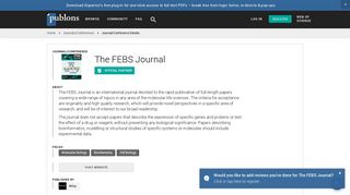 
                            10. The FEBS Journal | Publons