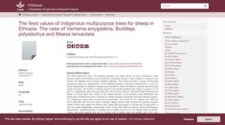 
                            8. The feed values of indigenous multipurpose trees for sheep in ...