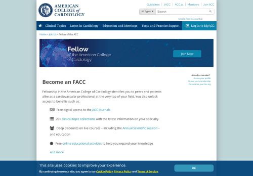 
                            7. The Fellow of the American College of Cardiology (FACC ...