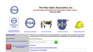 
                            10. The Fiber Optic Association: Home