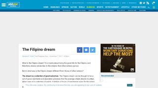 
                            4. The Filipino dream | Philstar.com