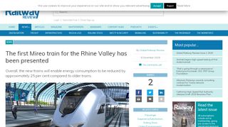 
                            12. The first Mireo train for the Rhine Valley has been presented