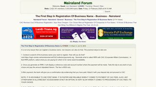 
                            11. The First Step In Registration Of Business Name - Business ...