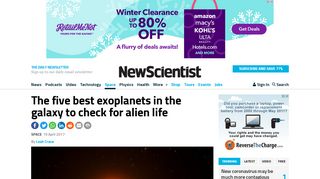 
                            8. The five best exoplanets in the galaxy to check for alien life | New ...