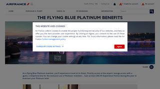 
                            8. The Flying Blue Platinum benefits - Air France