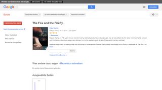 
                            6. The Fox and the Firefly - Google Books-Ergebnisseite