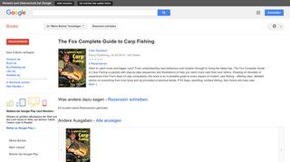 
                            4. The Fox Complete Guide to Carp Fishing