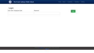 
                            2. The Frank Anthony Public School - Login