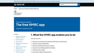 
                            2. The free HMRC app - GOV.UK