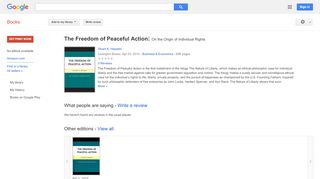 
                            8. The Freedom of Peaceful Action: On the Origin of Individual Rights