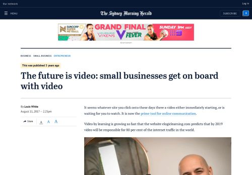 
                            10. The future is video: small businesses get on board with video