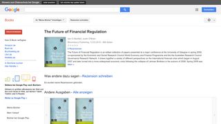 
                            12. The Future of Financial Regulation