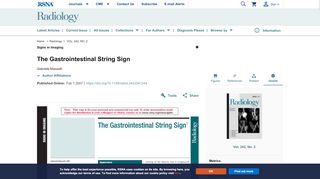 
                            5. The Gastrointestinal String Sign | Radiology - RSNA ...