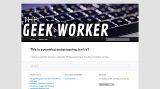 
                            6. The Geekworker: How to Disable Wordpress 