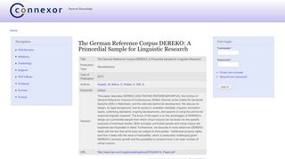 
                            12. The German Reference Corpus DEREKO: A Primordial Sample for ...