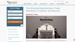 
                            6. The Ghostwriting Business: Trade Standards, Practices, and Secrets