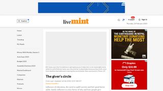 
                            6. The giver's circle - Livemint