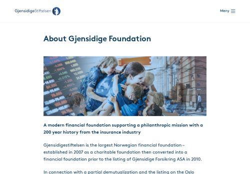 
                            12. the Gjensidige Foundation - Gjensidigestiftelsen