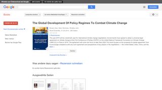 
                            7. The Global Development Of Policy Regimes To Combat Climate Change - Google Books-Ergebnisseite