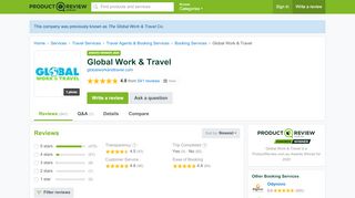 
                            11. The Global Work & Travel Co. Reviews - ProductReview.com.au