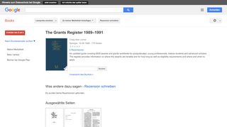 
                            12. The Grants Register 1989–1991