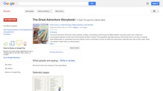 
                            12. The Great Adventure Storybook: A Walk Through the Catholic Bible