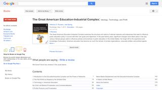 
                            7. The Great American Education-Industrial Complex: Ideology, ...