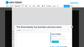
                            13. 'The Great Gatsby' has that Baz Luhrmann allure - USATODAY.com