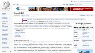 
                            11. The Great-West Life Assurance Company - Wikipedia