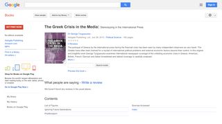 
                            7. The Greek Crisis in the Media: Stereotyping in the ...