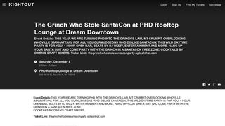 
                            7. The Grinch Who Stole SantaCon at PHD Rooftop Lounge at Dream ...