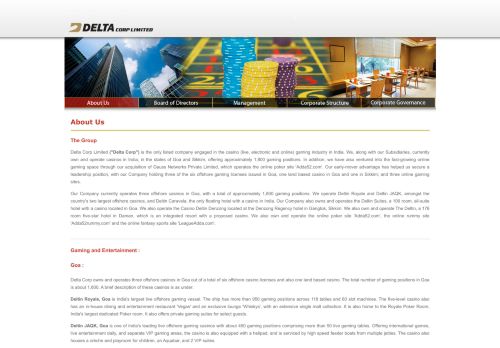 
                            2. The Group - Delta Corp Ltd.