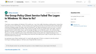 
                            5. The Group Policy Client Service Failed The Logon in Windows 10 ...