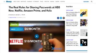 
                            5. The Guide to Password Sharing Across Streaming Services.﻿ | Money