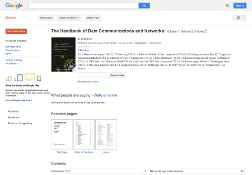 
                            12. The Handbook of Data Communications and Networks: Volume 1 - Keputusan Buku Google