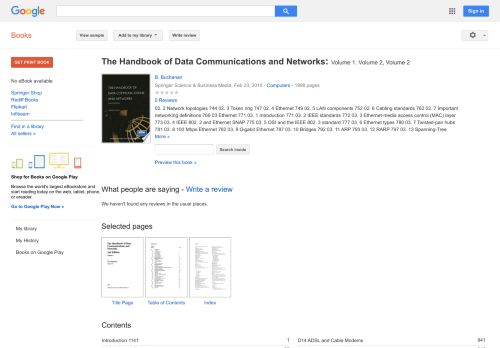 
                            6. The Handbook of Data Communications and Networks: Volume 1